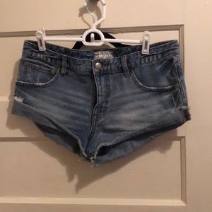 Free people jean shorts